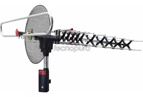 Antena Tdt Exterior Activa Booster + Rotor Ganancia De 30dbi