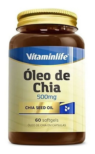 Óleo De Chia Vitaminlife - 60 Cápsulas