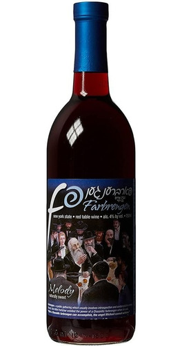 Vino Tinto Dulce  Farbrengen Melody  Kosher 