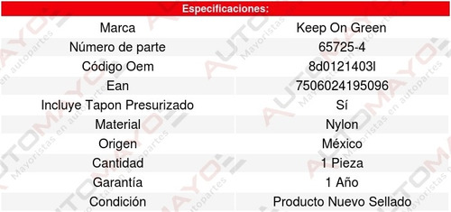 Deposito Anticongelante A4 Quattro 2.8l V6 98 Al 01 6148748