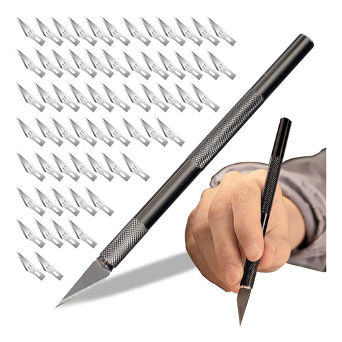 ' Exacto Profesional Cutter Cortar Cuchillo Con 100 Navajas