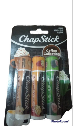 Chap Stick 3 Piezas Chapstick Coffe Colection Americano