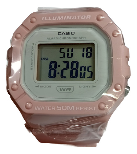 Reloj Casio W-218hc Rosa Y Azul Es 100% Original