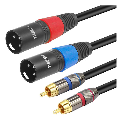 Cable Rca Xlr Resistente Doble Macho Hifi Estereo 3