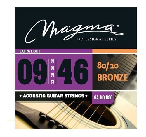 Encordado Acústica Magma 09-046 Ga110b80  Bronce - Om