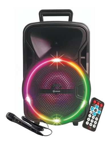 Imagen 1 de 10 de Parlante Portatil Bluetooth Karaoke Recargable Fm+ Microfono