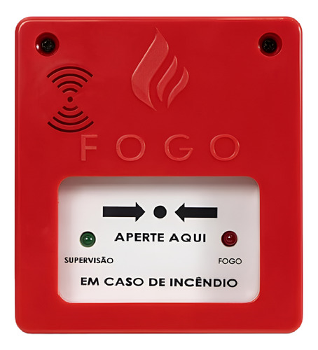 Acionador Compact Manual Endereçável Ip20 Segurimax Kit 10un