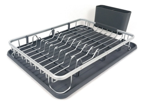 Seca Platos Alum Plano 41,7x28,7x6cm Color Negro