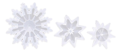 Molde De Silicona Fundida Con Forma De Copo De Nieve Con For