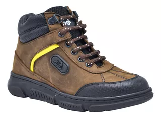 Bota Niño Dogi 6324 Piel Café Con Arco Casual 15 Al 17.5