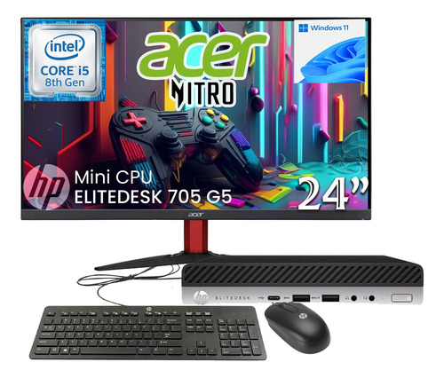 Equipo Pc Hp Elitedesk 24 Core I5 8th 16gb Ram 512gb Ssd (Reacondicionado)