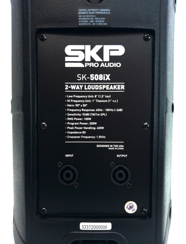 Bafle Parlante Pasivo 8 Pulgadas Skp Sk-508ix 100w Rms