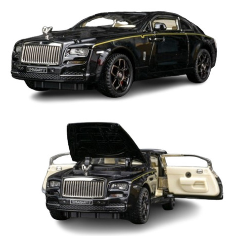 Rolls Royce Wraith Miniatura Metal Coche Con Luces Y Sonido