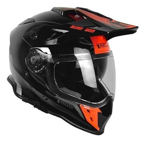 Casco Just 1 J34 Adventure Cross Doble Visor Red Blue Yellow