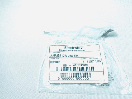 Lâmpada Do Forno Fogão Electrolux 127v E14 25w Original