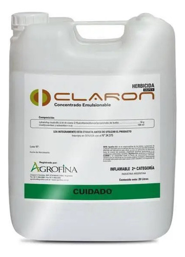 Herbicida Emulsionable Claron X20lts
