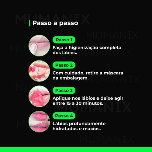 10 Mascaras Gel Hidratante Labial Com Colágeno Boca