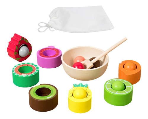 Bola De Arco-íris Em Copo Brinquedo Montessori, Bola De