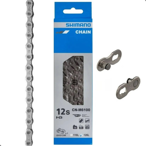 Corrente Shimano Deore Cn-m6100 126 Links 12v C/ Quick Link