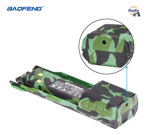 Radio Walkie-talkie Baofengu V82 Uhf/vhf 128 Canales Camufla