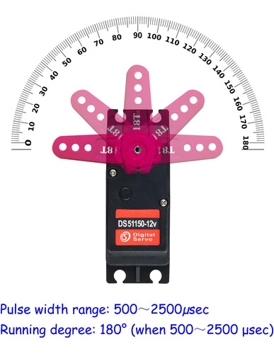 330.7 Lbs Ds51150 Servo Digital Servo Full Metal Gear Rc Ser