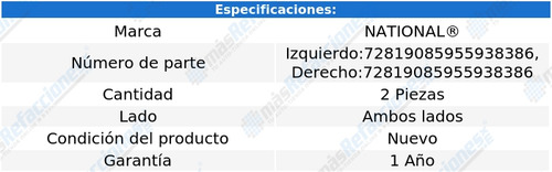 Par De Retenes Rueda Fc4b Pickup L6 4.1l 1956 National