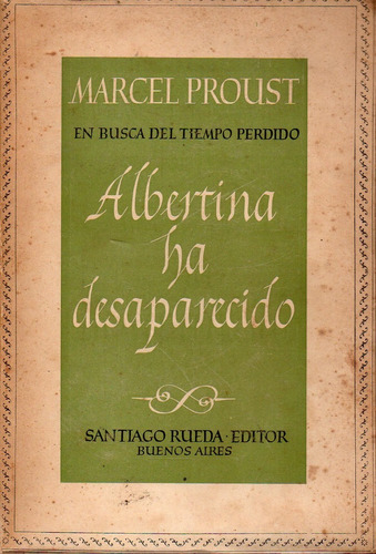 Albertina Ha Desaparecido Marcel Proust 