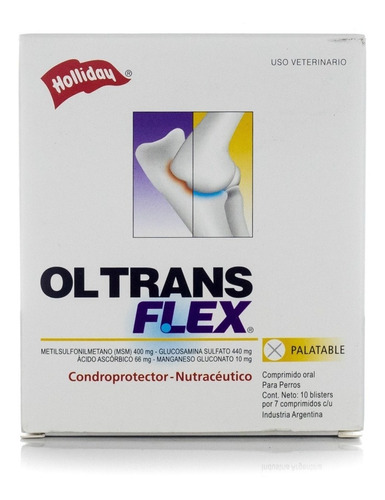 Ol Trans Flex Suplemento Condroprotector 70 Comp. Holliday