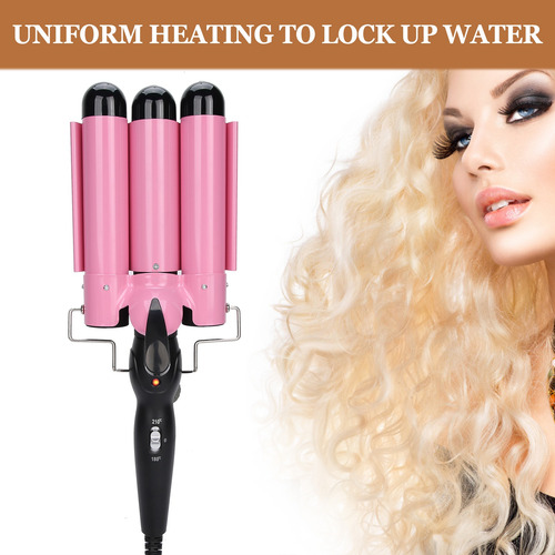 Hierro Para Rizar El Cabello 3 Barril 32 Mm Eléctrico Waver