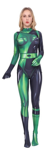 Qn Disfraz De Supervillana Kim Possible Shego Para Halloween