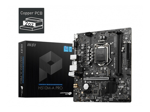 Board Msi H510m-a Pro Series Intel Lga 1200 - Super Precio!