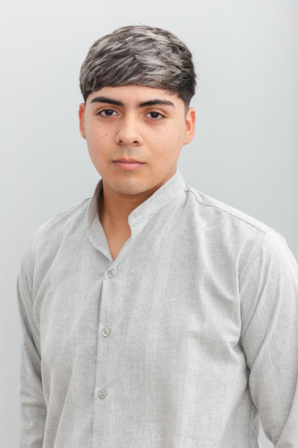 Camisa De Hombre Relaxed Fit Suelta Cuello Mao
