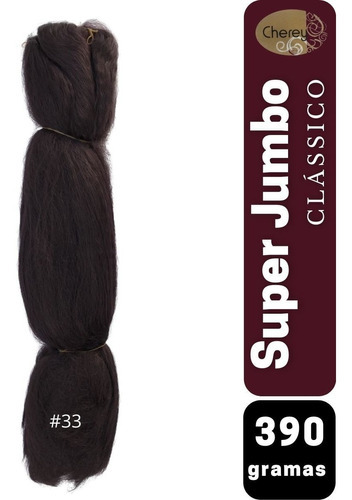 2 Pacotes De Super Jumbo Cherey - Cores Clássicas Cor 33 Acaju