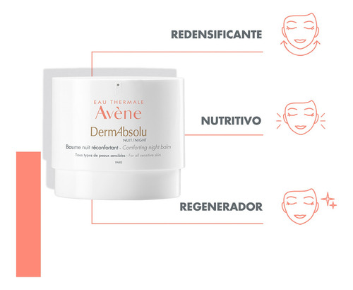 Avène Dermabsolu Bálsamo Anti-edad De Noche Regenerador 40ml Todo Tipo De Piel Noche