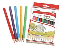 Comprar Lapices De Colores Jumbo 12 Piezas Foska