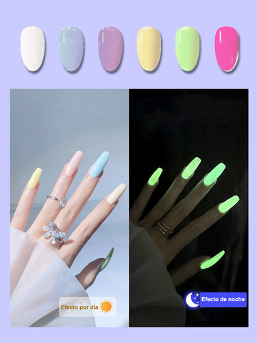 Pandoragel Luminoso En La Oscuridad De 15 Ml, 6pcs