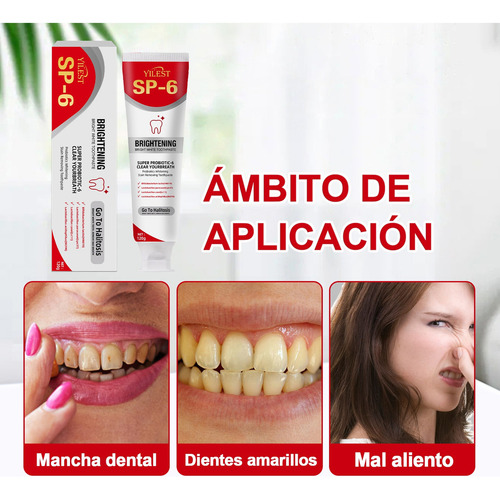 Pasta Dental Blanqueadora Sp 6 Set Con Cepillo De Dientes