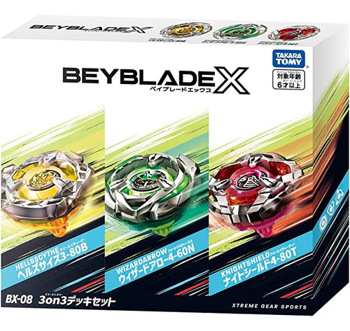 Beyblade X Bx-08 3on3 Deck Set