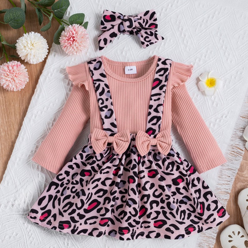 Animal Print | Conjunto Vestido, Pilucho Y Cintillo