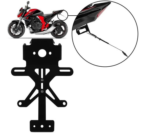 Imagem 2 de 6 de Eliminador De Rabeta Hornet 2012 2013 2014 Cbr600f Cb1000