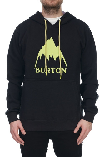 Buzo Canguro Burton Logo Mtn Blacked 