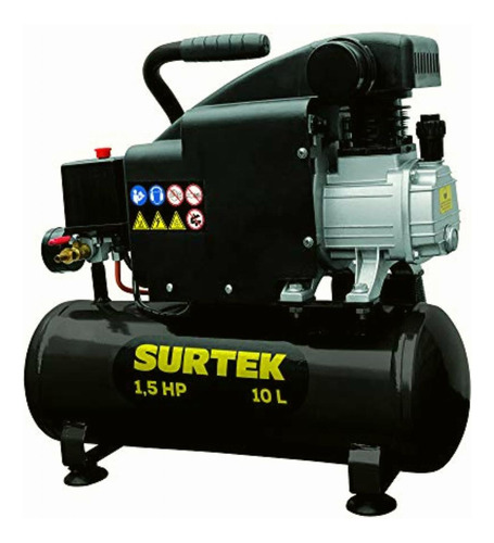 Surtek Comp410 Compresor De Aire Eléctrico Lubricado 10 Lt