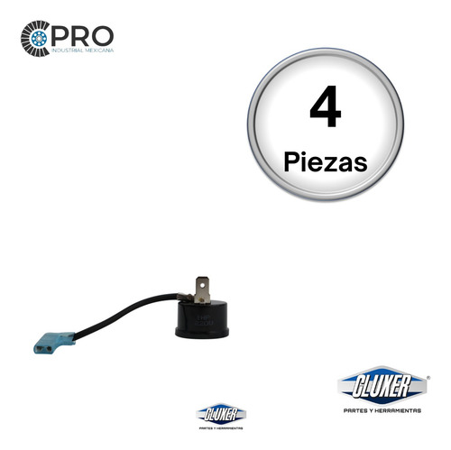 4 Protectores Termicos Compresor 1 Ton 220 V, 2 Terminales
