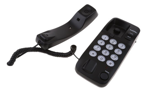 1 Pieza De Teléfono Fija Para Oficina De Escritorio Negro