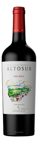 Vinho Argentino Sophenia Altosur Malbec - 750ml