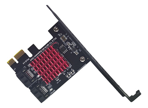 Pci-express 2 Puertos Tarjeta Accesorios Metal Negro Para