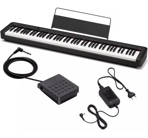 Piano Dig Casio Cdp-s110 Bk 88 Teclas Con Adapt Orginal