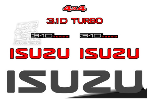 Calco Isuzu 2.8d Turbo Kit Completo Porton Y Laterales