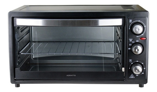 Forno Elétrico Agratto 50l 1500w Timer Grelha Preto 220v