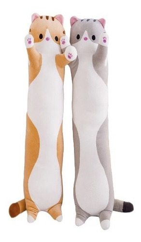 Imagen 2 de 7 de Gato Peluche Almohada Felpa Relleno Algodón Para Abrazarlo